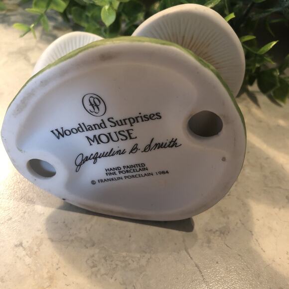 Franklin Mint Woodland Surprise 3X3" Mushroom Mouse House(no Mouse) - Picture 6 of 6